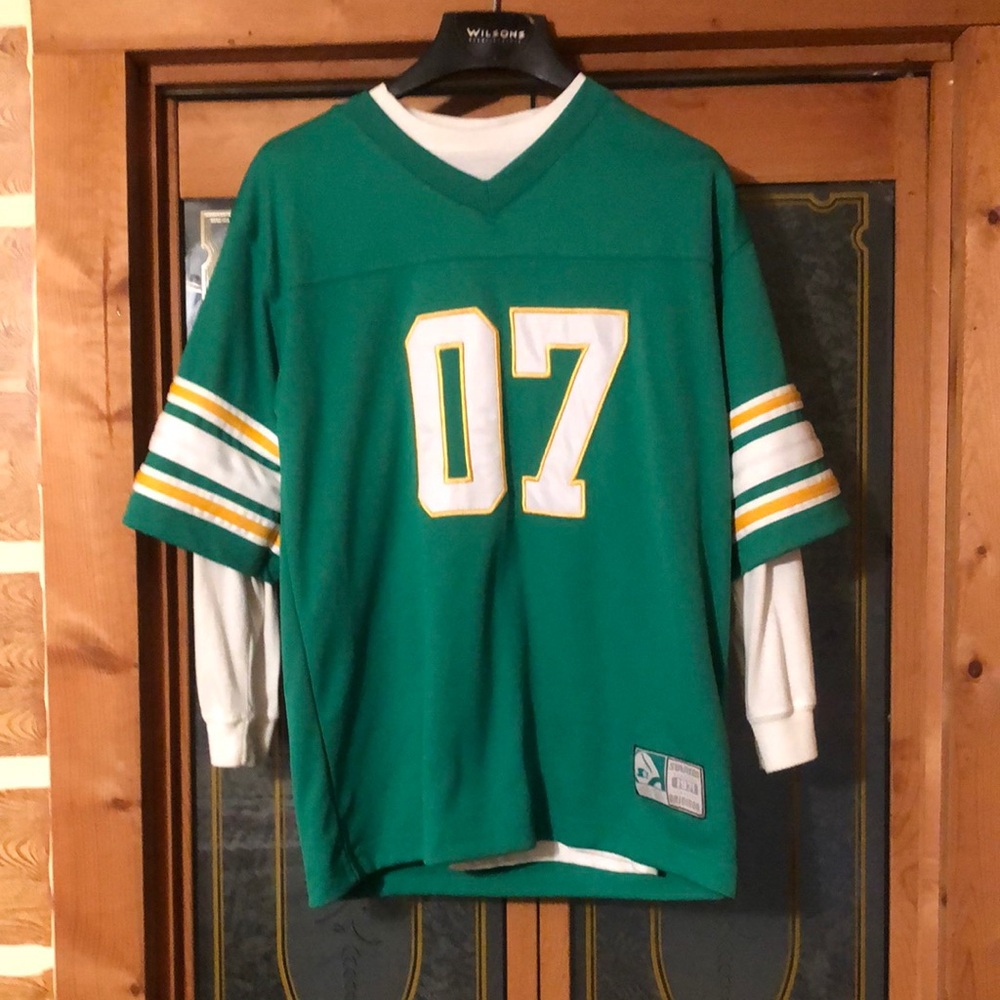 Starter Green, Yellow, White 2pc football style jersey sz XL 16/18 boys